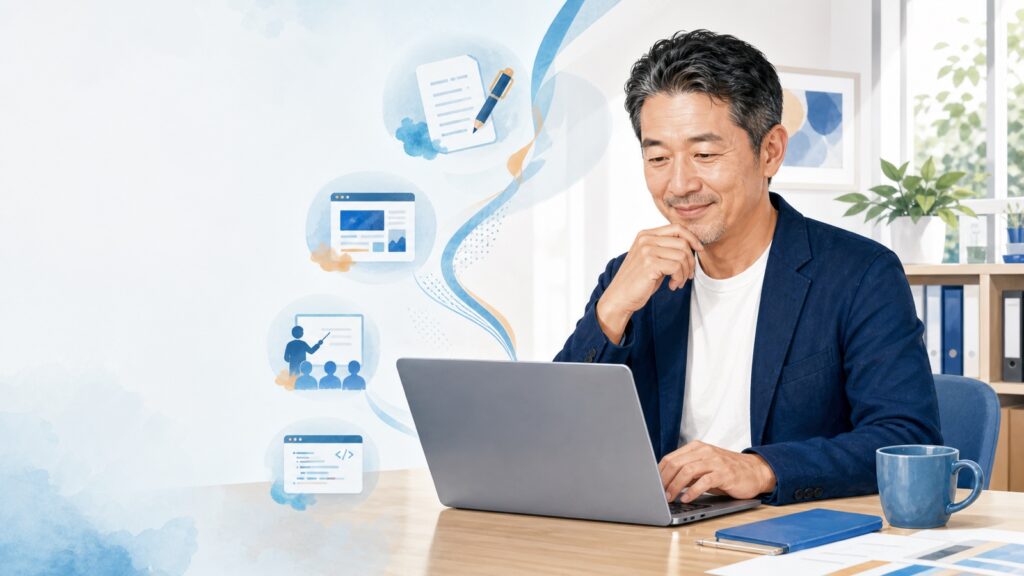 生成AIを活用して仕事を効率化する地域の小規模事業者